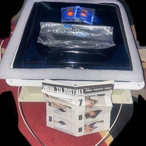 Black Ventilation Fan with Installation Kit